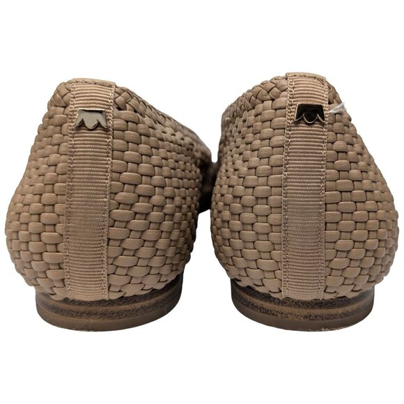 Birdies Goldfinch Woven Flats Womens Beige Slip On Shoes Leather Lined Size 8 - Picture 10 of 11